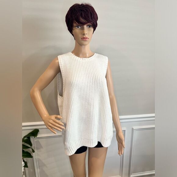 NWT J Crew Factory Ivory Sweater-vest - Picture 5 of 7